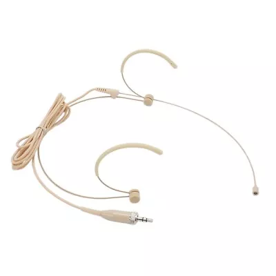 £8.90 • Buy Double Beige Ear Hook Headset Microphone For Sennheiser Head Worn Wireless Beige