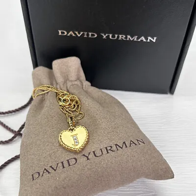$68.23 • Buy David Yurman J Word Ladies Love Gold Pendant Necklace