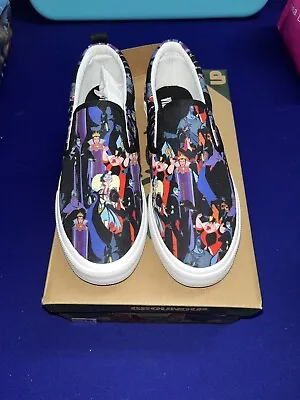 Disney Villains Sneakers Slip On  7 8 Or 9 New Maleficent Ursula Evil Queen Hade • $120