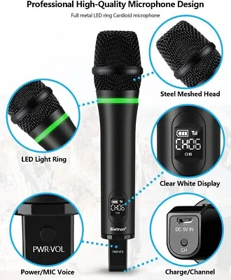 Bietrun WXM19A Wireless Microphone Rechargeable ( Microphone ONLY) (IL/RT6-21... • $19.99