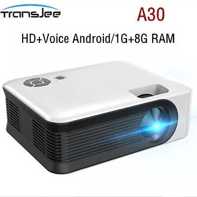 TRANSJEE A30 HD-Compatible Mobile Phone Screen Projection Home Bedroom Projector • $79
