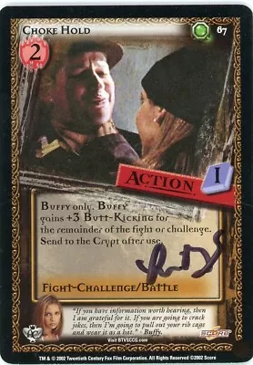 UNSURE Signature (HELP PLZ)-- Hand Signed Buffy The Vampire Slayer Trading Card • $28