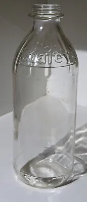 Vintage 1950s Embossed Staley's Sta-Flo Liquid Laundry Quart Jar / Bottle • $2.79