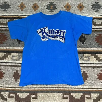 Vintage K-Mart Gadsden T-Shirt 70s 80s Size Medium Single Stitch Blue USA • $31.45