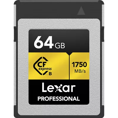 $250.95 • Buy Lexar 64GB CFexpress Type B 1750mb/s Memory Card