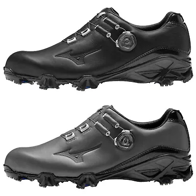 Mizuno Mens Genem GTX Waterproof Golf Shoes Gore-Tex BOA Lacing Leather Spiked • $168.99