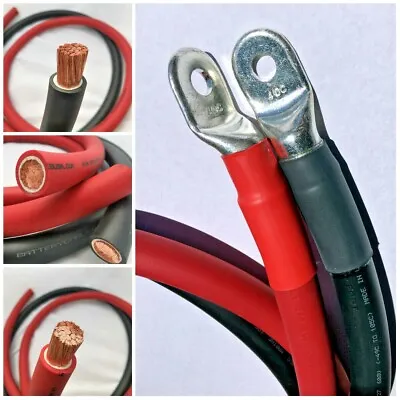 $15.55 • Buy 4/0 AWG 0000 Gauge Copper Battery Cable Power Wire Auto-Marine-Inverter-RV-Solar