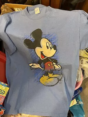 Vintage Velva Sheen Disney Mickey Mouse Shirt Adult Size XL  *See Description • $15