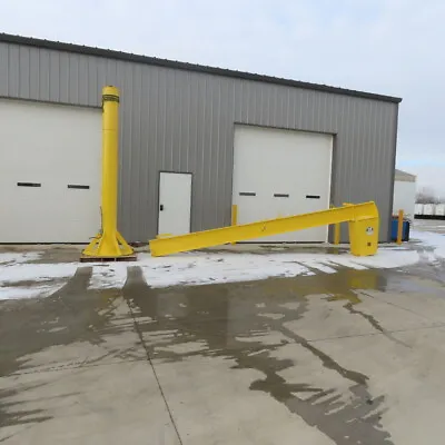 DR 1/2 Ton Capacity Free Standing Jib Crane 19' Span 11' 10  Under Beam • $5422.12