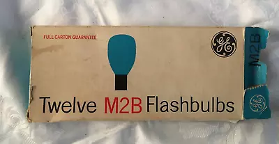 GE Flashbulbs M2B Size Bulbs Original Box Camera Blue Vintage Canada • $14.99