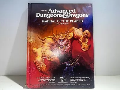 Advanced Dungeons & Dragons Manual Of The Planes By Jeff Grubb (1987) • $99.95