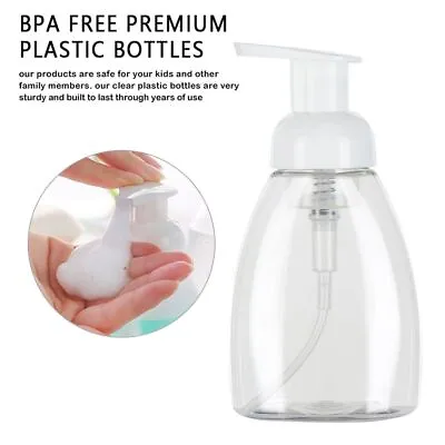 £3.69 • Buy Shampoo Shower Gel Clear Foaming Bottle Soap Dispenser Liquid Pump Container