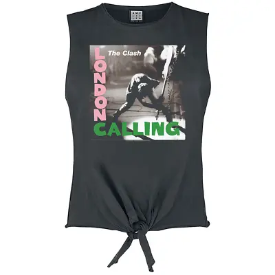 £22.95 • Buy Amplified The Clash London's Calling Sleeveless Women's Cotton Grey T-Shirt