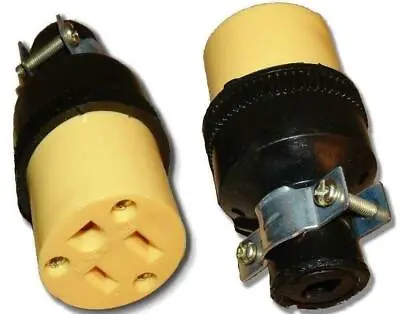 2 Extension Cord Replacement Ends 1 MALE & 1 FEMALE Plug Electrical Repair • $7.88