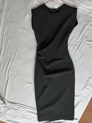 Zara Ladies Black Sleeveless Lined Dress Size S • £11.50