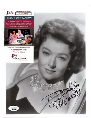 Myrna Loy Signed Auto JSA Coa B&W 8x10 Photo Autograph • $79