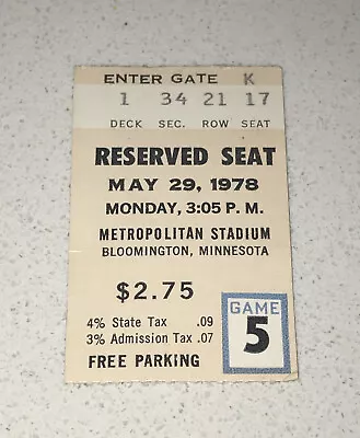 5/29/78 Minnesota Kicks Met Stadium Ticket Stub Alan Willey X 2 Goals GW TBC • $16.09