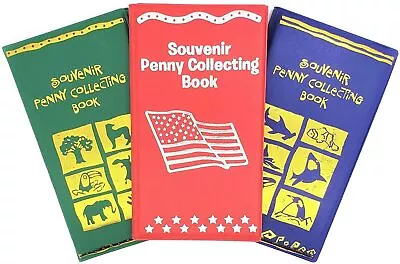  Souvenir Penny Collecting Books (3 Pack) For Rare And Elongated Pennies!   • $17.99