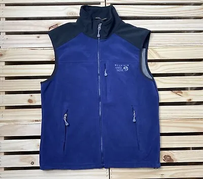 Mountain Hardware Blue & Black Fleece Full Zip Jacket Vest Mens Medium  • $40