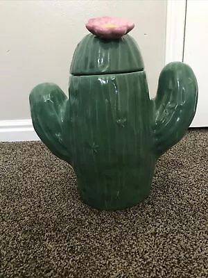 Treasure Craft Cactus Cookie Jar • $100