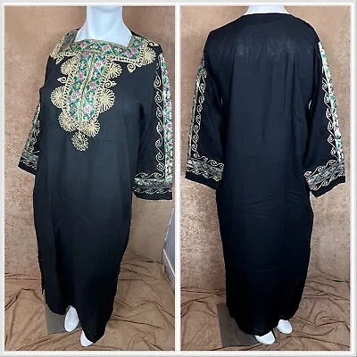 Mens Robe Muslim Clothing Saudi Arab Jubba KaftanDishdashThobeLong-Sleeve • $35