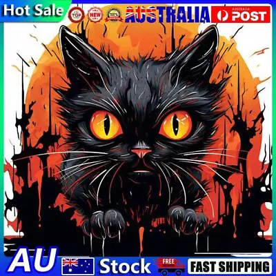 5D DIY Full Round Drill Diamond Painting Black Cat Kit Home Decoration 30x30cm • $9.03