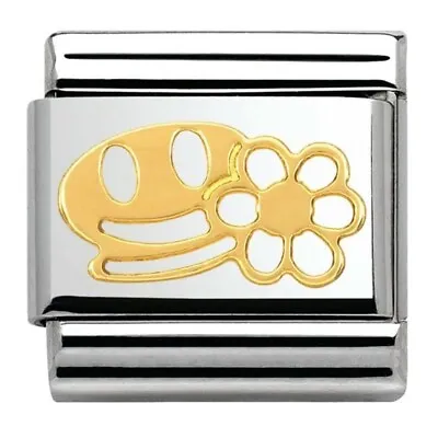 Nomination CLASSIC Gold Smile With Daisy Charm 030161/05 Rrp £24 • £21