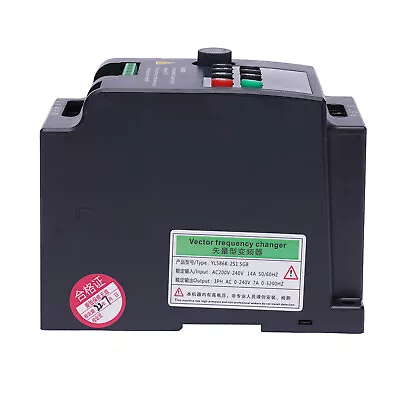 2 HP 3 Phase Motor Variable Frequency Drive VFD Speed Controller 220VAC 1.5KW 7A • $89.30