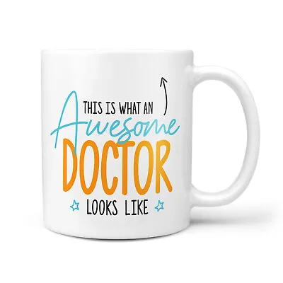 £9.95 • Buy Awesome Doctor Gift Mug - Thank You Present For Doctors, GPs, Hospital Staff
