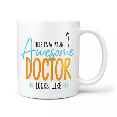 £9.95 • Buy Awesome Doctor Gift Mug - Thank You Present For Doctors, GPs, Hospital Staff