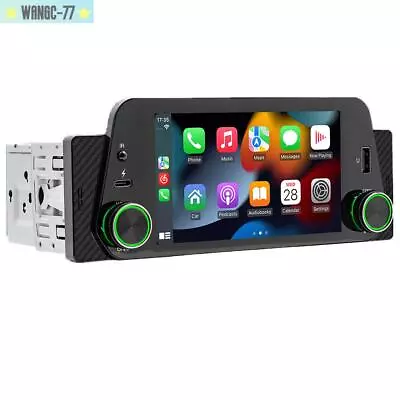 1Din Single Car Stereo Radio Bluetooth Multimedia Player FM Carplay Android Auto • $228.54