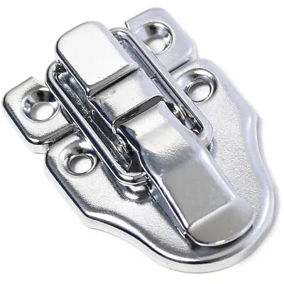 Polished Chrome Toggle Catch Flight Suitcase Briefcase Clasp Lock DJ Trunk Large • £4.73