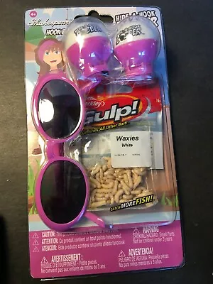 NEW SHAKESPEARE HIDE-A-HOOK BOBBER Pink/Purple FISHING KIT Glasses Waxies  • $4