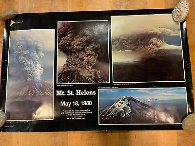 Vtg Mount Saint Helens Eruption Posters Mt St 1980 GOODALL George Colburn Lot 2 • $35