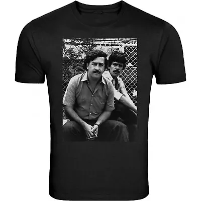 Pablo Escobar With His Cousin Plata O Plomo Columbian Drug T-shirt Narcos S-5XL  • $19.99