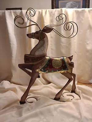 Pier 1 Imports- Large Metal Christmas Reindeer- New In Box • $165