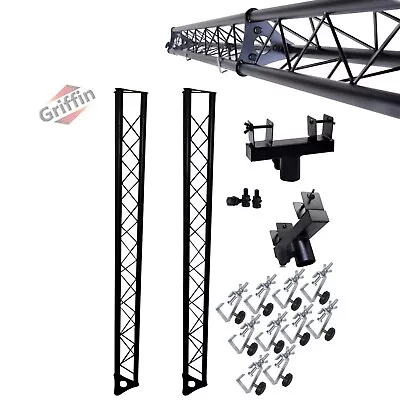 $244 • Buy 2 PACK Triangle Truss Kit DJ Booth Trussing Section Stage Segment Lighting Stand