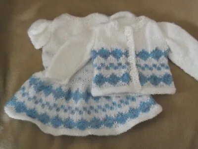 £4 • Buy Set Of Hand Knitted Dolls Clothes Fit Doll Size 16 To 18 Inch