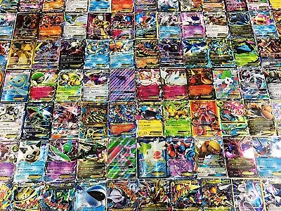 100 Pokemon Cards Lot With Holofoils And Ultra Rare (VMAX GX EX VSTAR Or V) • $19.95