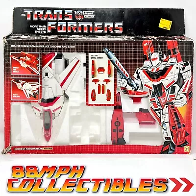 Near COMPLETE In Box Near MINT 1985 Hasbro Transformers G1 JETFIRE Autobot W/GUN • $479.95