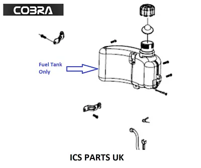 Genuine Cobra Lawn Mower Dg350 Engine + M40c Fuel Tank 25800100701 • £18.99