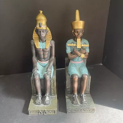 Pair Of Egyptian Style Figural Book Ends 10”x 5”x 3” • $682.50