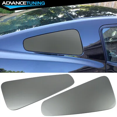 For 10-14 Ford Mustang Quarter Window Louver Covers OE #UX Ingot Silver Metallic • $52.99