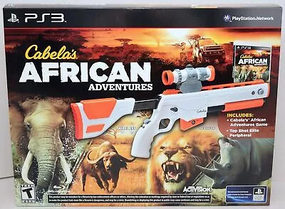 PS3 Cabela's African Adventures Bundle With Gun  • $90.23