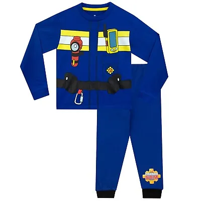 £15.99 • Buy Fireman Sam Pyjamas | Boys Fireman Sam Pjs | Fireman Costume Pyjamas For Boys