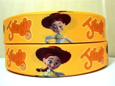 1 Metre Jessie Ribbon Toy Story Size Inch Headbands Hair Clips Bows Card Making • £0.99