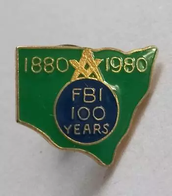 Vintage FREMASON BADGE. New South Wales 100 Years Anniversary FBI. 1880-1980 • $12