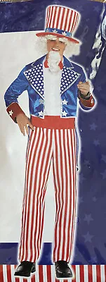 Uncle Sam - Costume - Adult  Standard Size-up To Size 42   2 Piece • $32