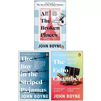 John Boyne Collection 3 Books Set All The Broken PlacesEcho Chamber Paperback • £25.99