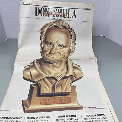 Miami Herald A Don Shula Tribute Newspaper January 28 1996 Football • $14.99